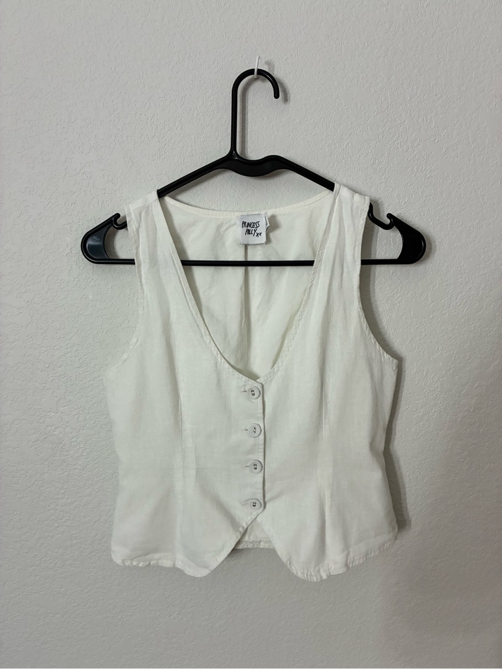 Princess Polly Button Up Vest Size 2